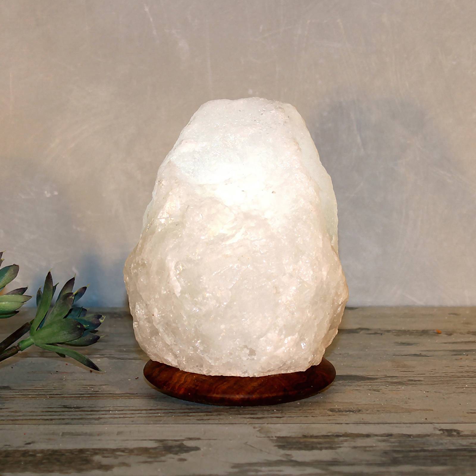 Wagner Life Lampe à cristal de sel Rock White Line, 2-3 kg