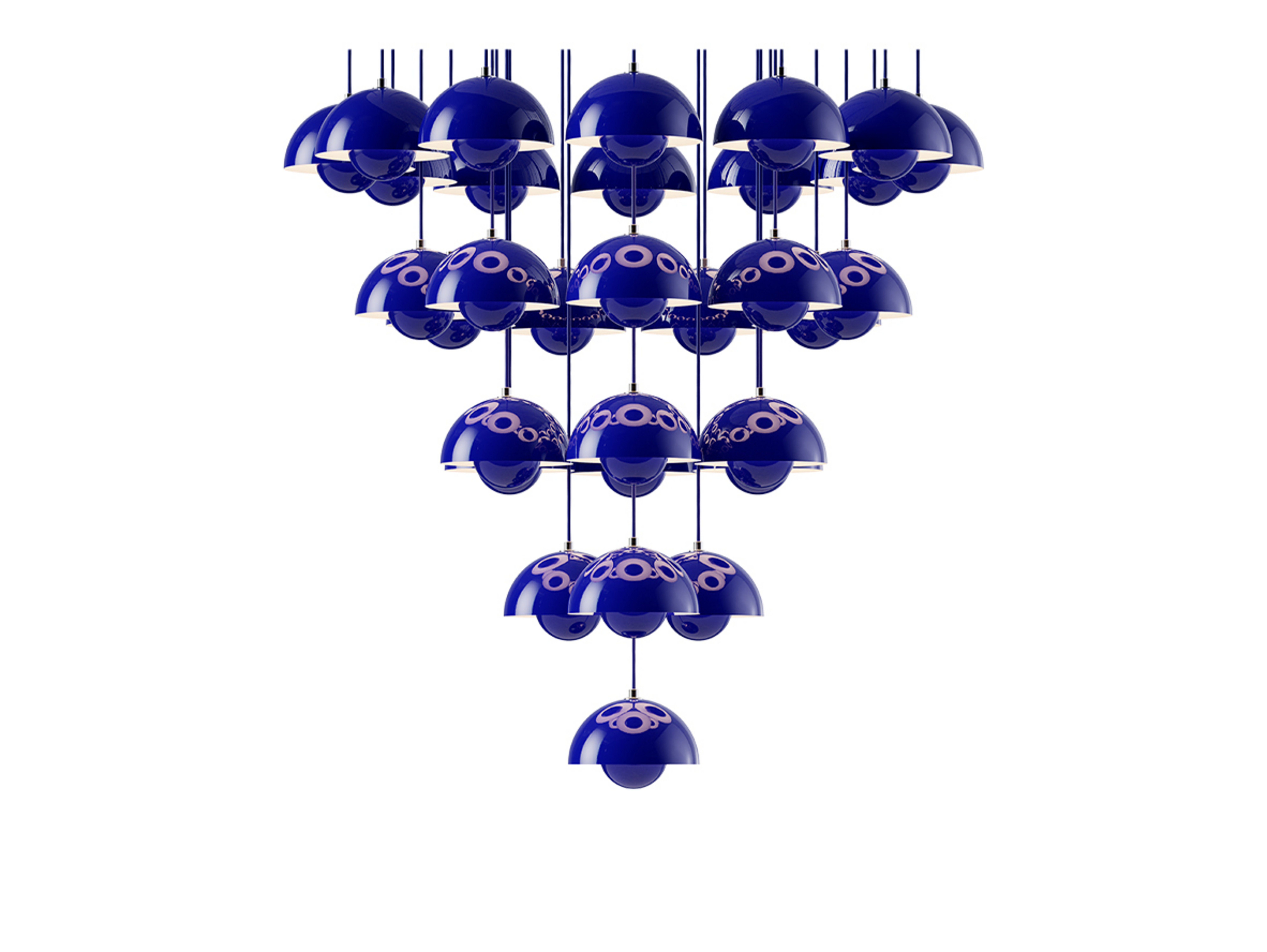 Flowerpot VP10 Kronleuchter Ø89 dämmerungsblau - &Tradition