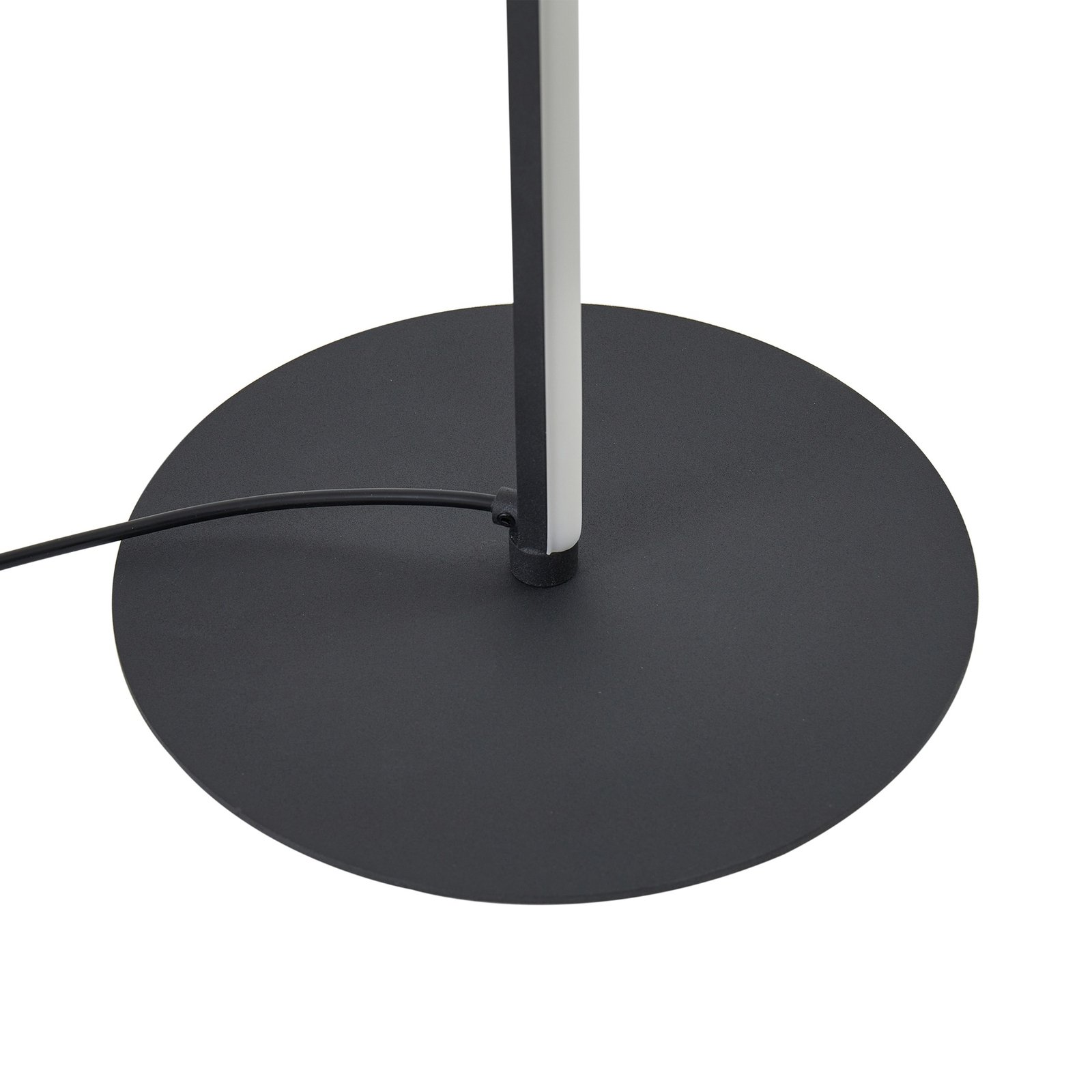 Lindby Candeeiro de pé LED Pajaro, 130 cm, preto, CCT, regulável