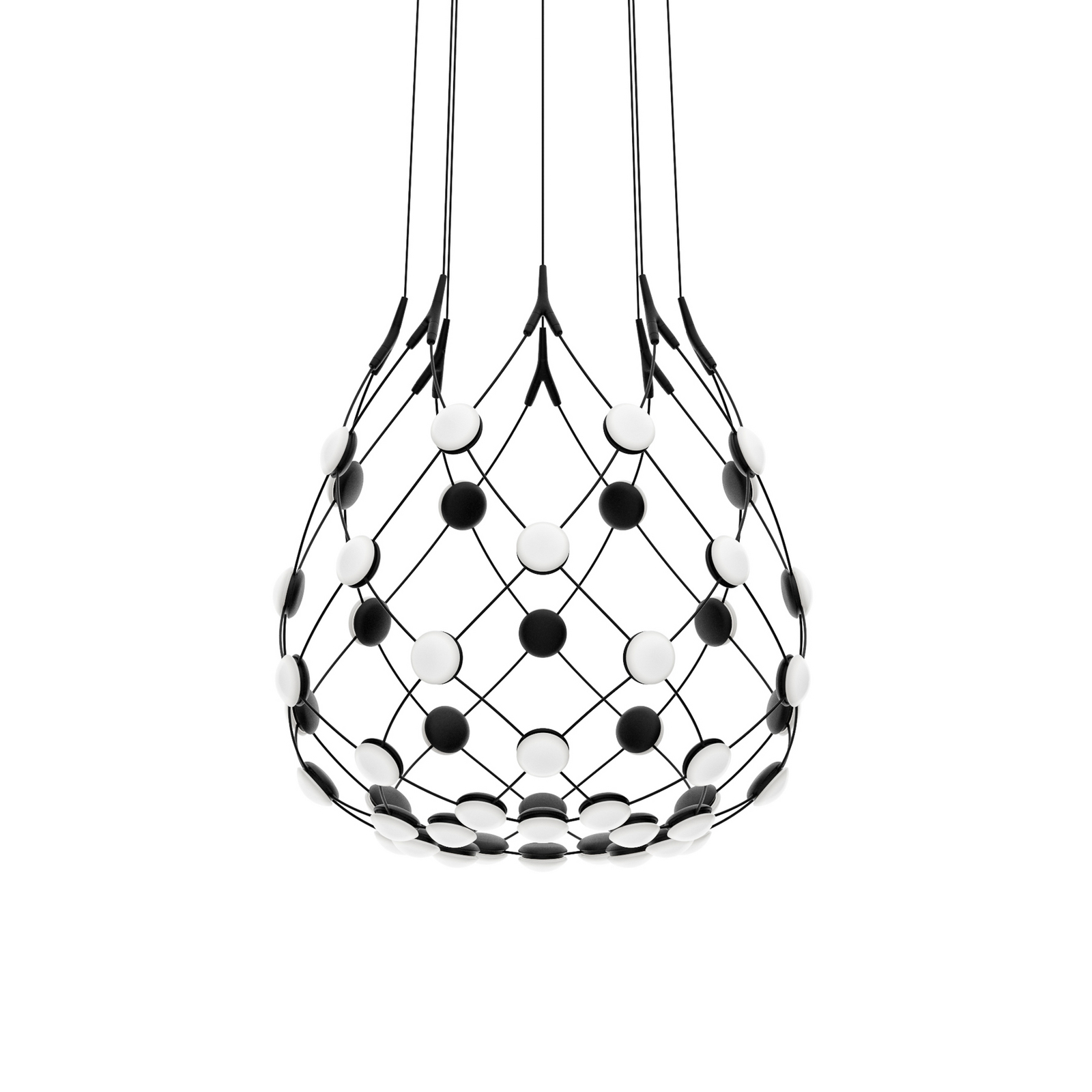 Mesh Pendant Ø55XH55 1m Phase Black  - Luceplan