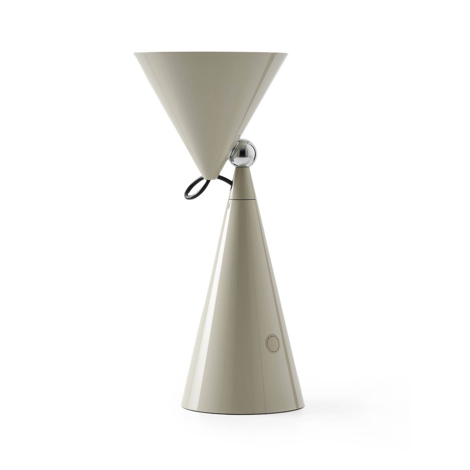 Tom Dixon LED-Akku-Tischlampe Pose, hellgrau, Höhe 25 cm günstig online kaufen