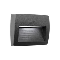 Aplique para exterior Lorenza negro/claro 19 cm, R7S CCT resina sintética