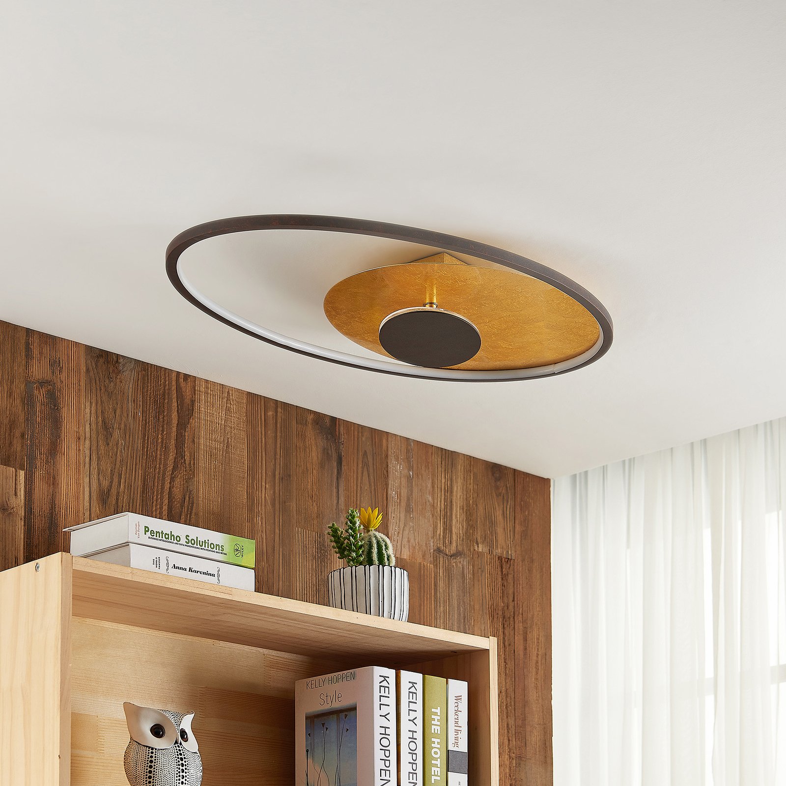 Feival LED Lámpara de Techo L73 Rust/ Gold - Lindby