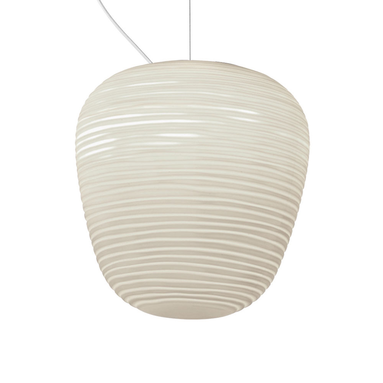 FOSCARINI Foscarini MyLight Rituals 3 LED hanging light, for Living / Dining Room, handblown glass, painted metal, E27, 15 W, energy efficiency: A++, H: 21 cm