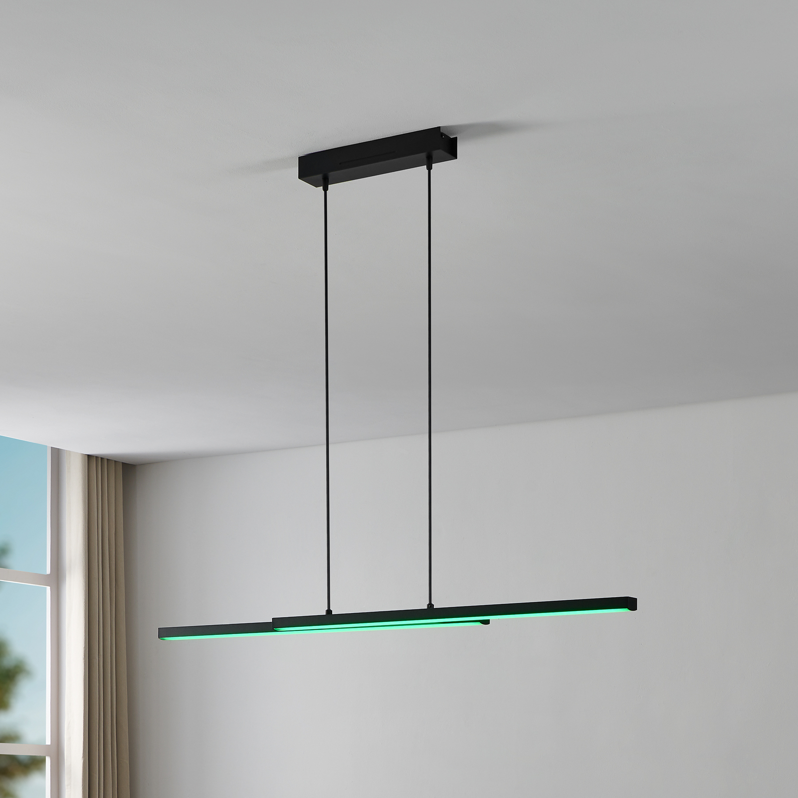EGLO connect Fraioli-Z LED suspension light black