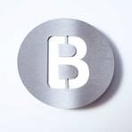 Stainless steel house number Round - B