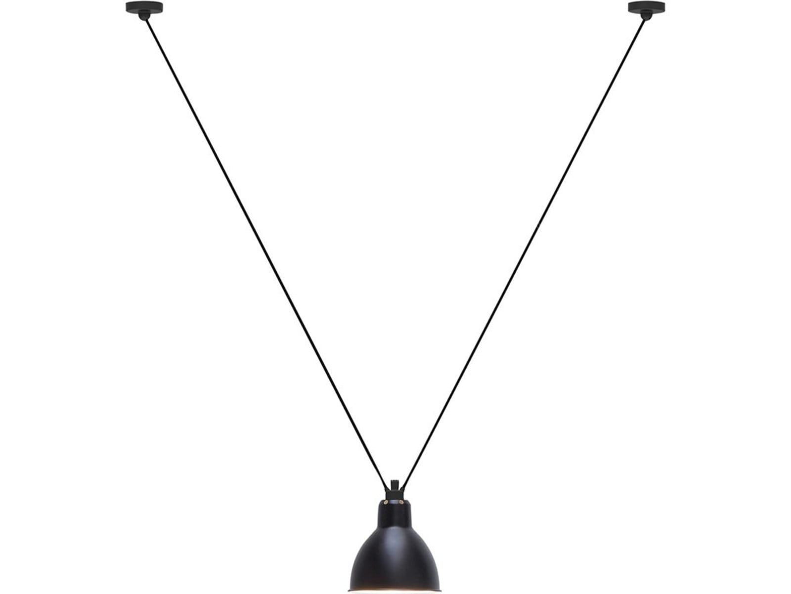 323 L Pendel Round Black Lampe Gras - Stue - Metal
