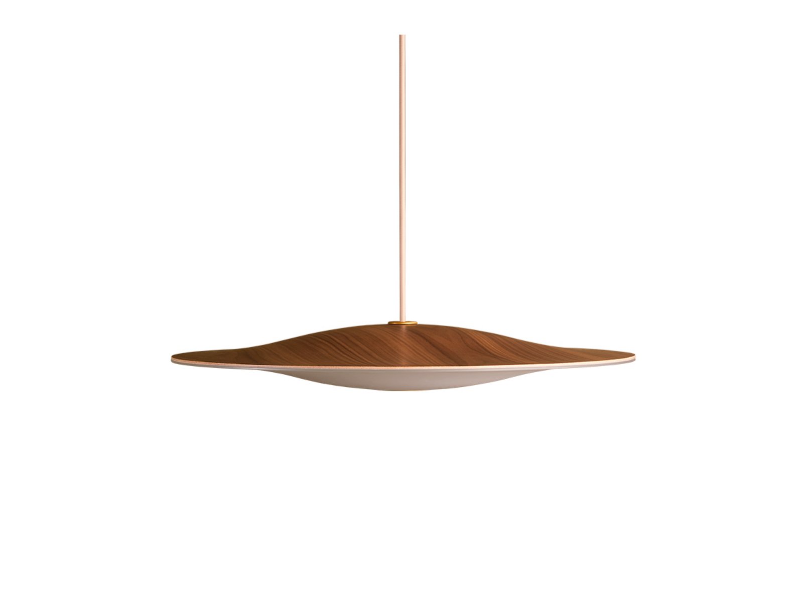 Sinus-Wood 550P LED Pendant Wallnut/Opal - Piet Hein