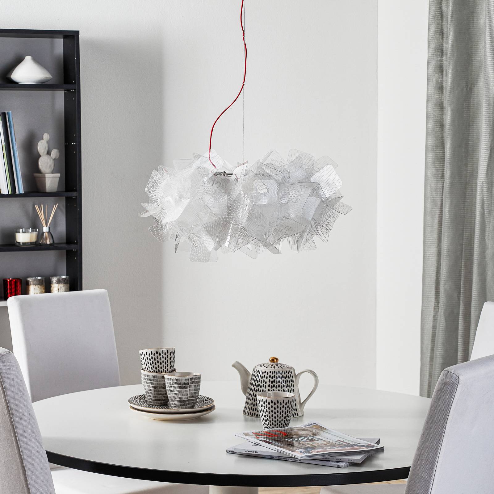 Slamp Clizia Pixel lampa wisząca, czerwony, 53 cm