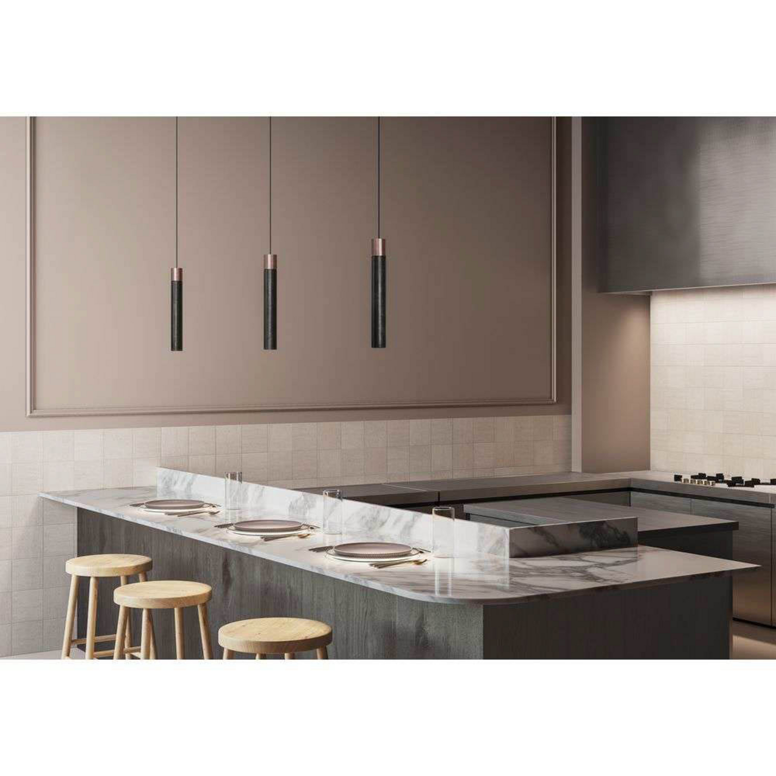 Minimal Pendelleuchte Copper - KDLN