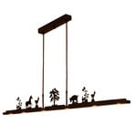 Menzel Anteo LED hanging light, 7 farm motifs