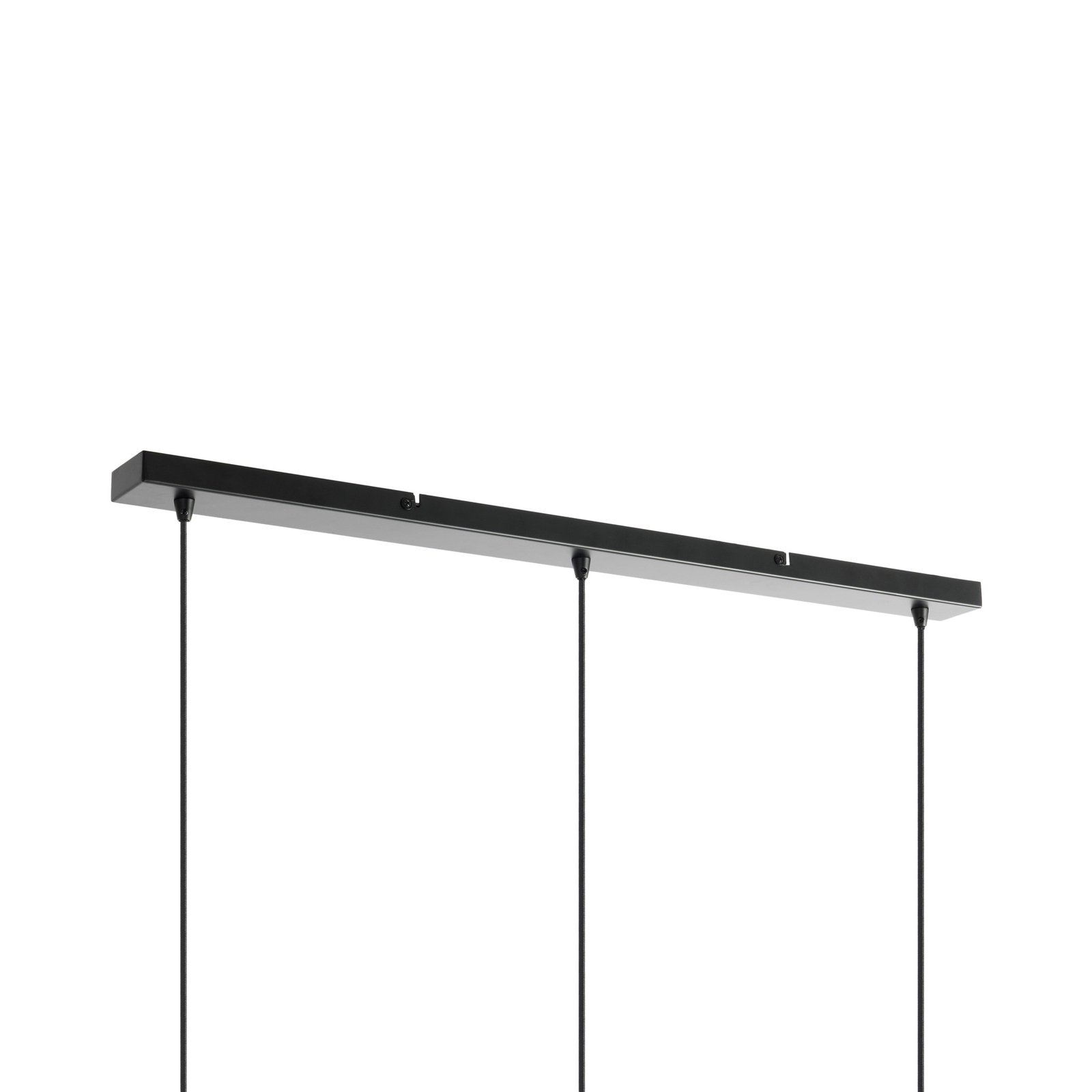 Lindby suspension Aralena, noir/or, 3 lampes, métal