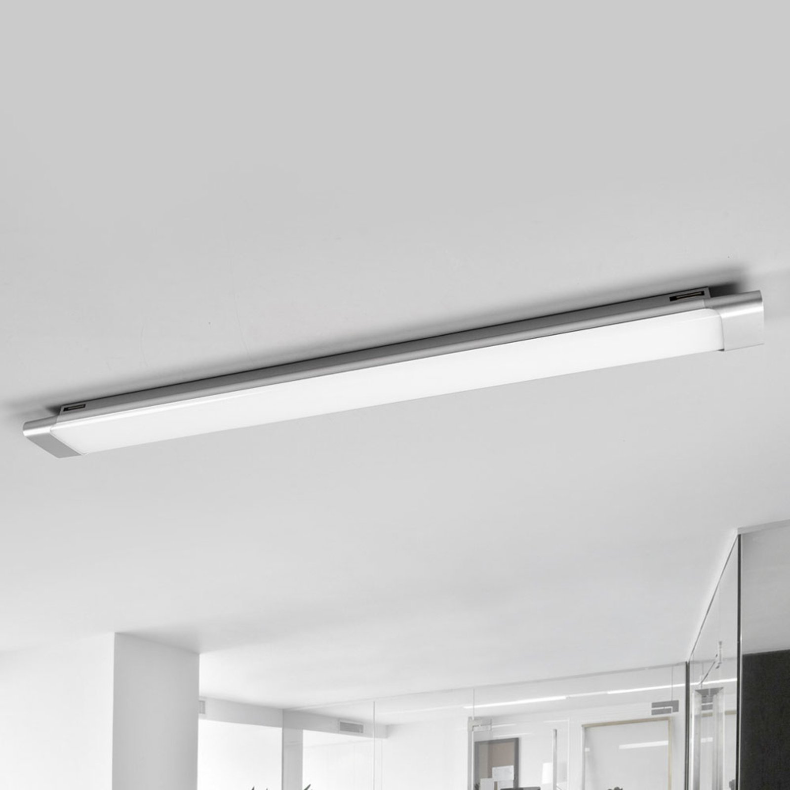 Vinca LED ceiling light, length 90 cm