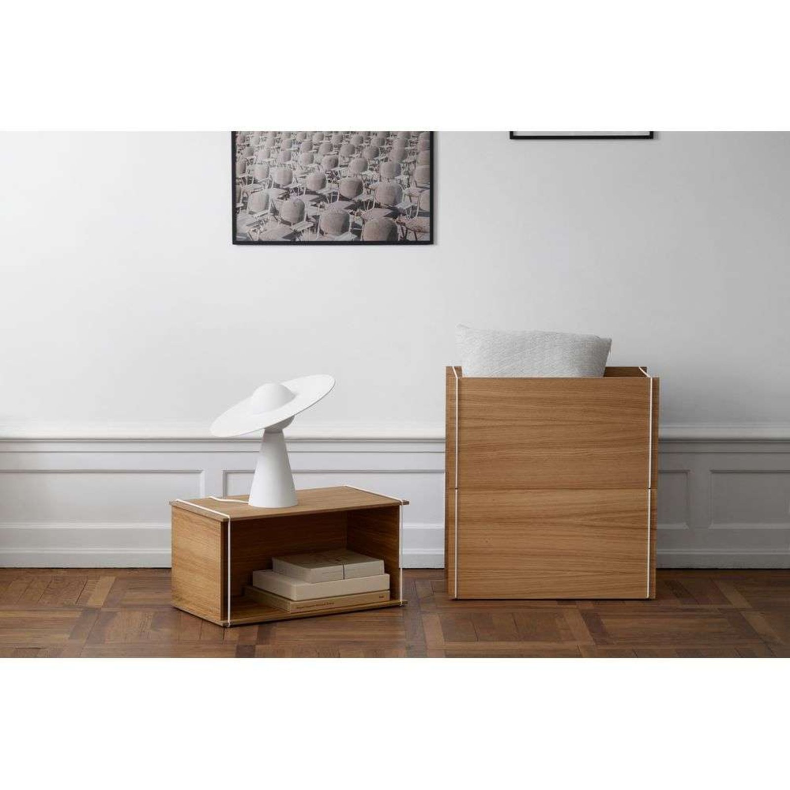 Storage Box Oak White - Moebe