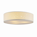 Umma Ceiling Lamp H15 White/Satin Nickel - Lindby