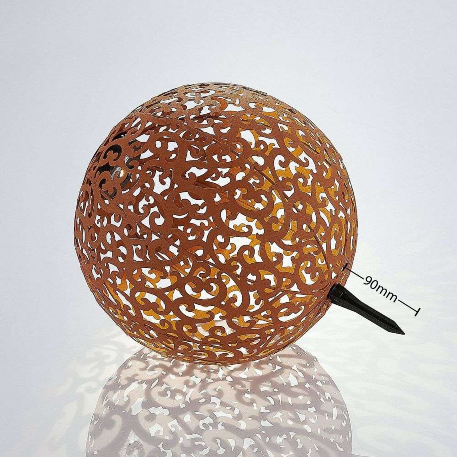 Eduta LED Solárne Lampy w/spike Rust - Lindby