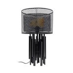 KARE Tischleuchte Coachella Glam, schwarz/gold, 59 cm, E27