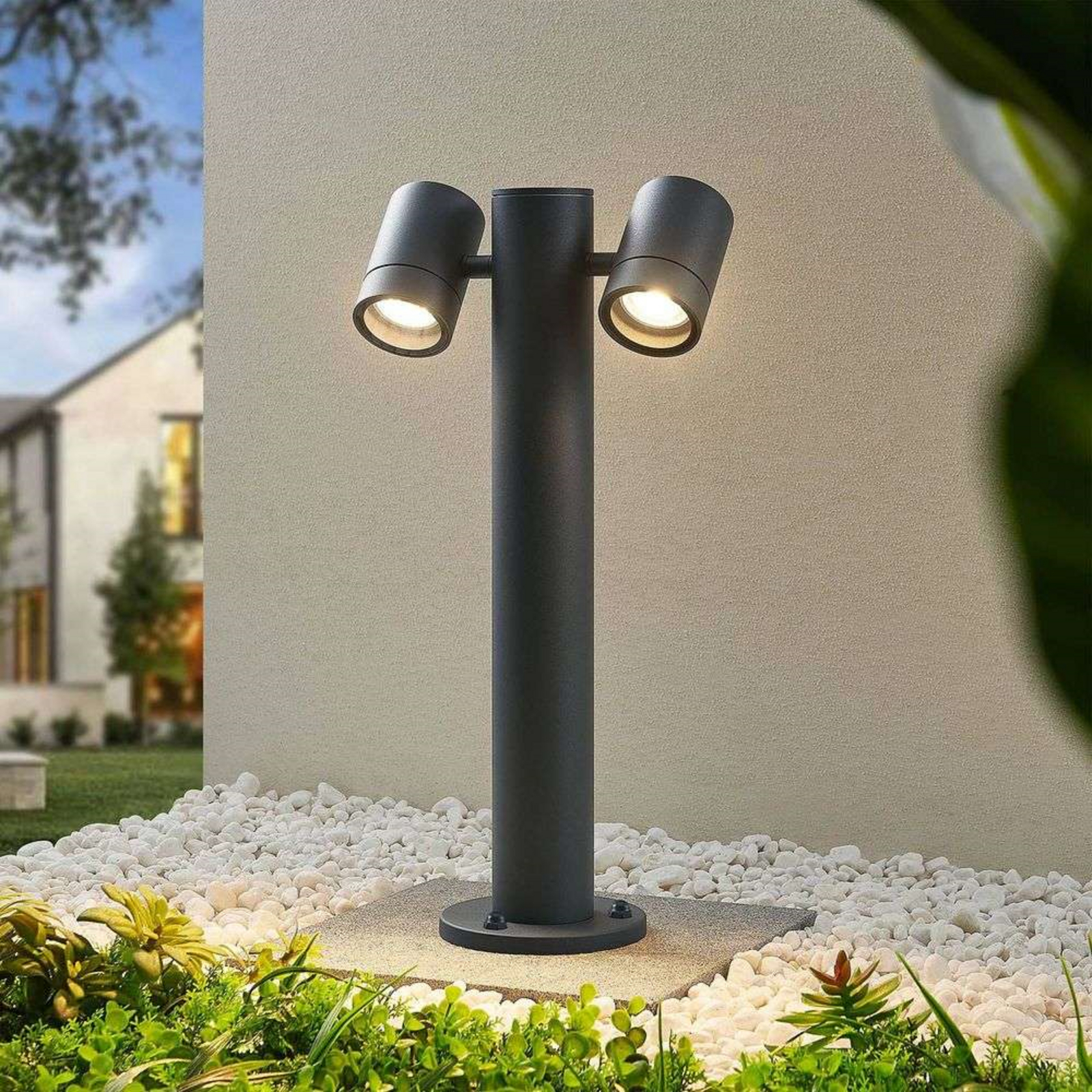 Maloney 2 Lampă de Grădină H50 Dark Grey - Lucande