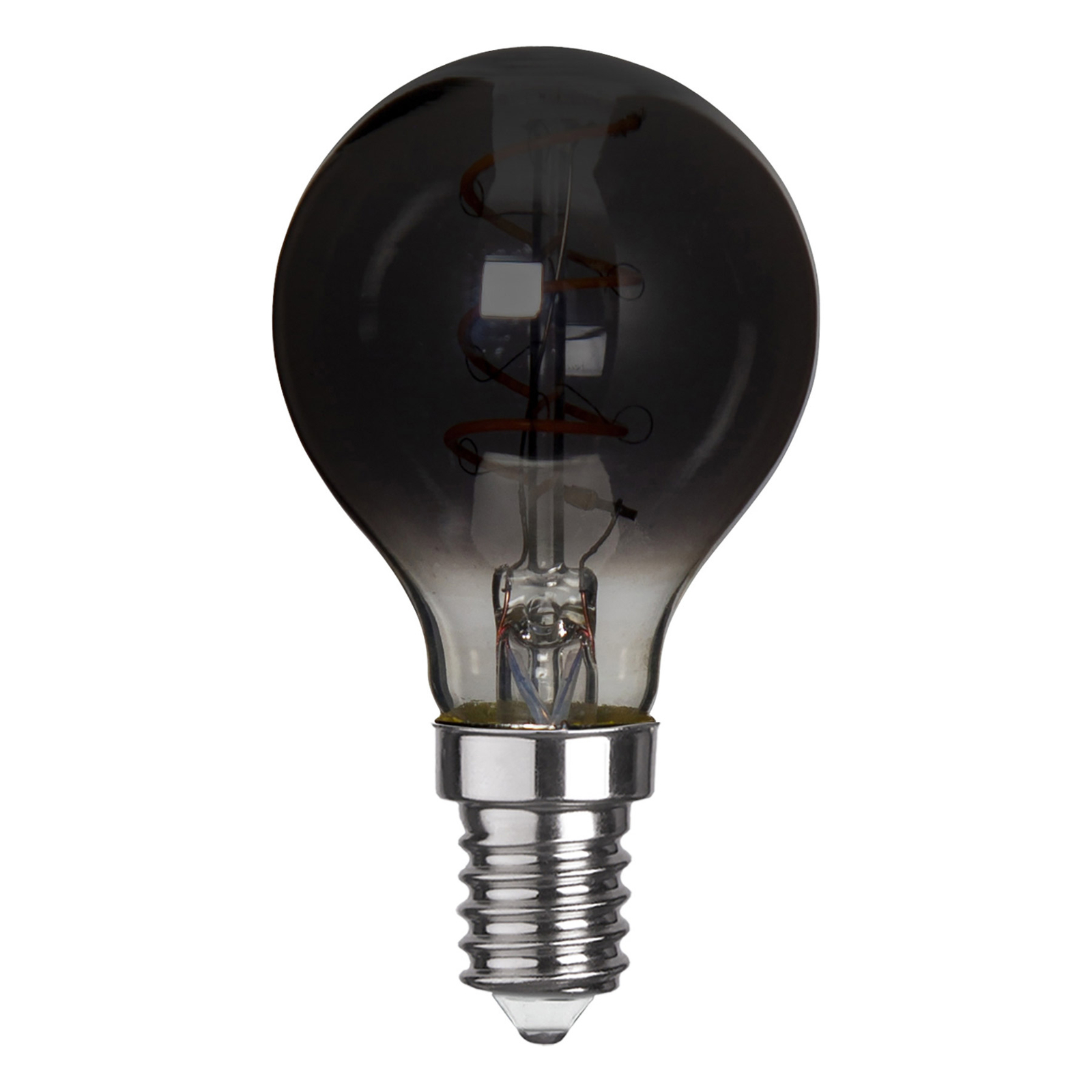LED lamp P45 E14 3W 1.800K rookgrijs