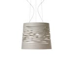 Foscarini Tress grande LED-Hängeleuchte, greige