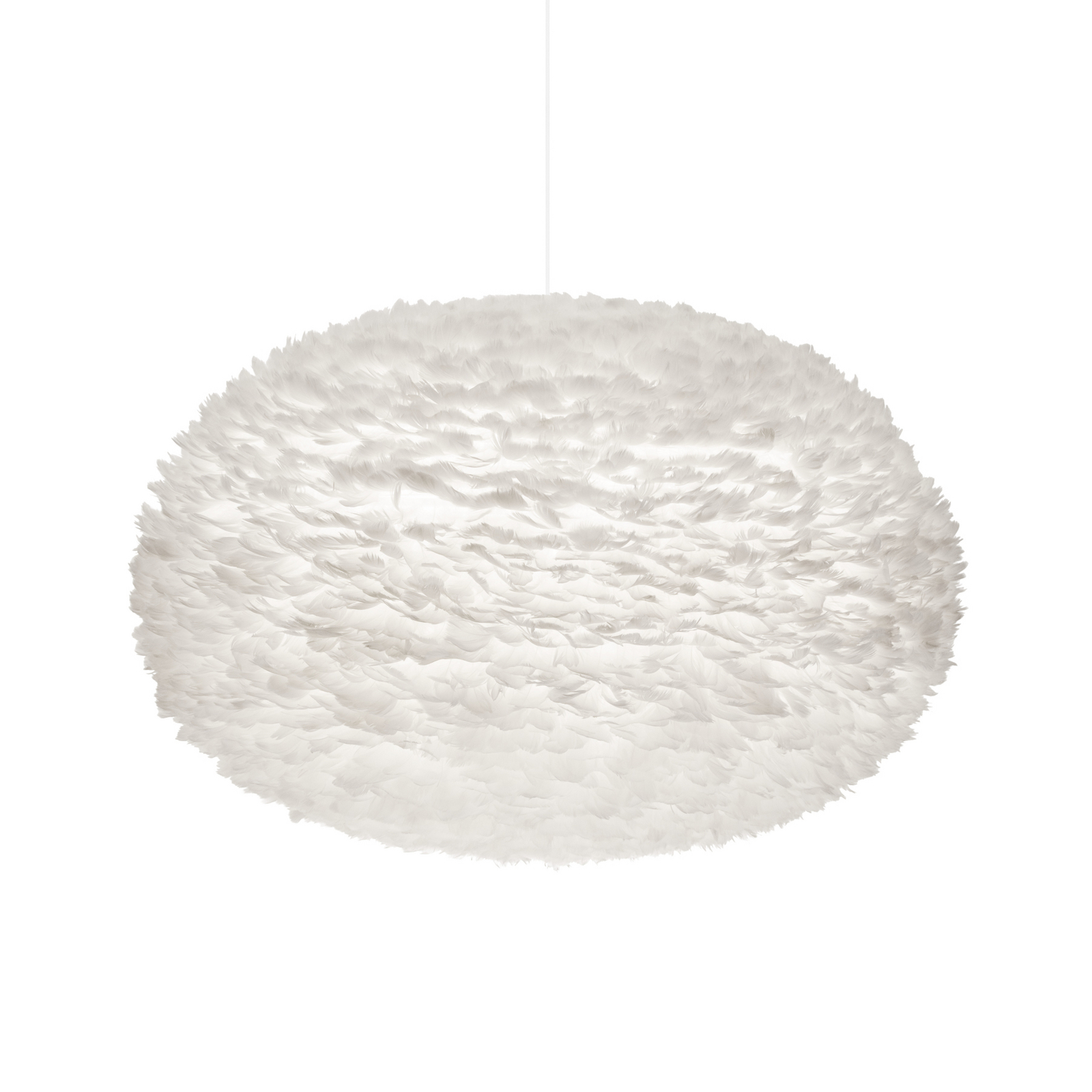 EOS XXL Hängelampe, weiß, Ø 110 cm, Federn E27 - UMAGE