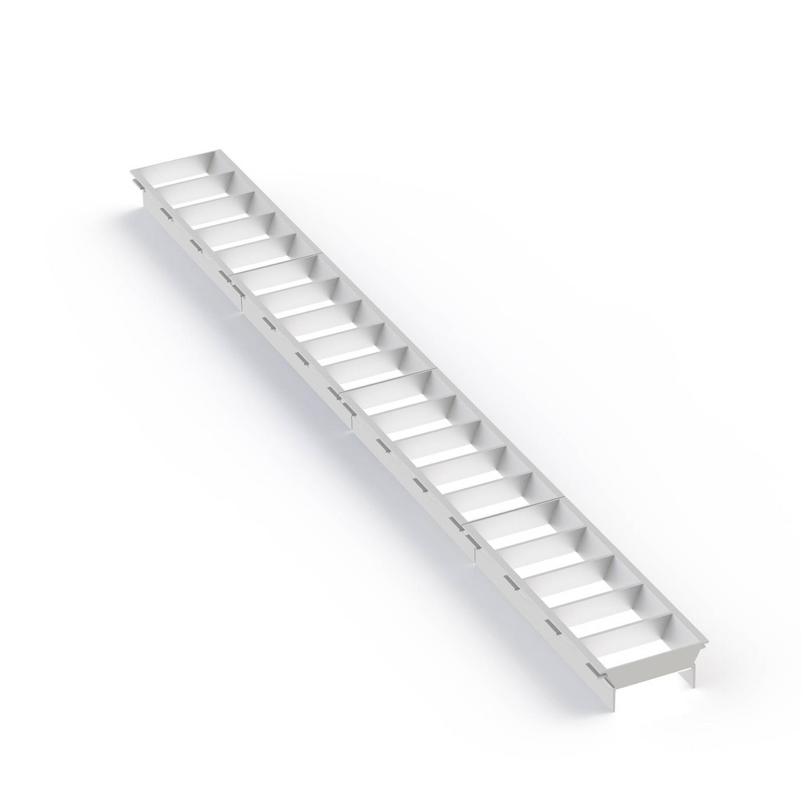 The Light Group SLC lamelová mřížka Click, bílá, délka 56 cm, plast