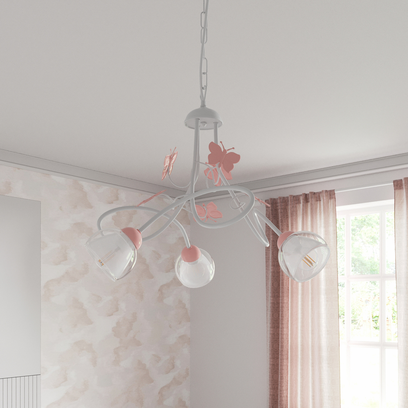 Hanglamp Butterfly, 3-lamps