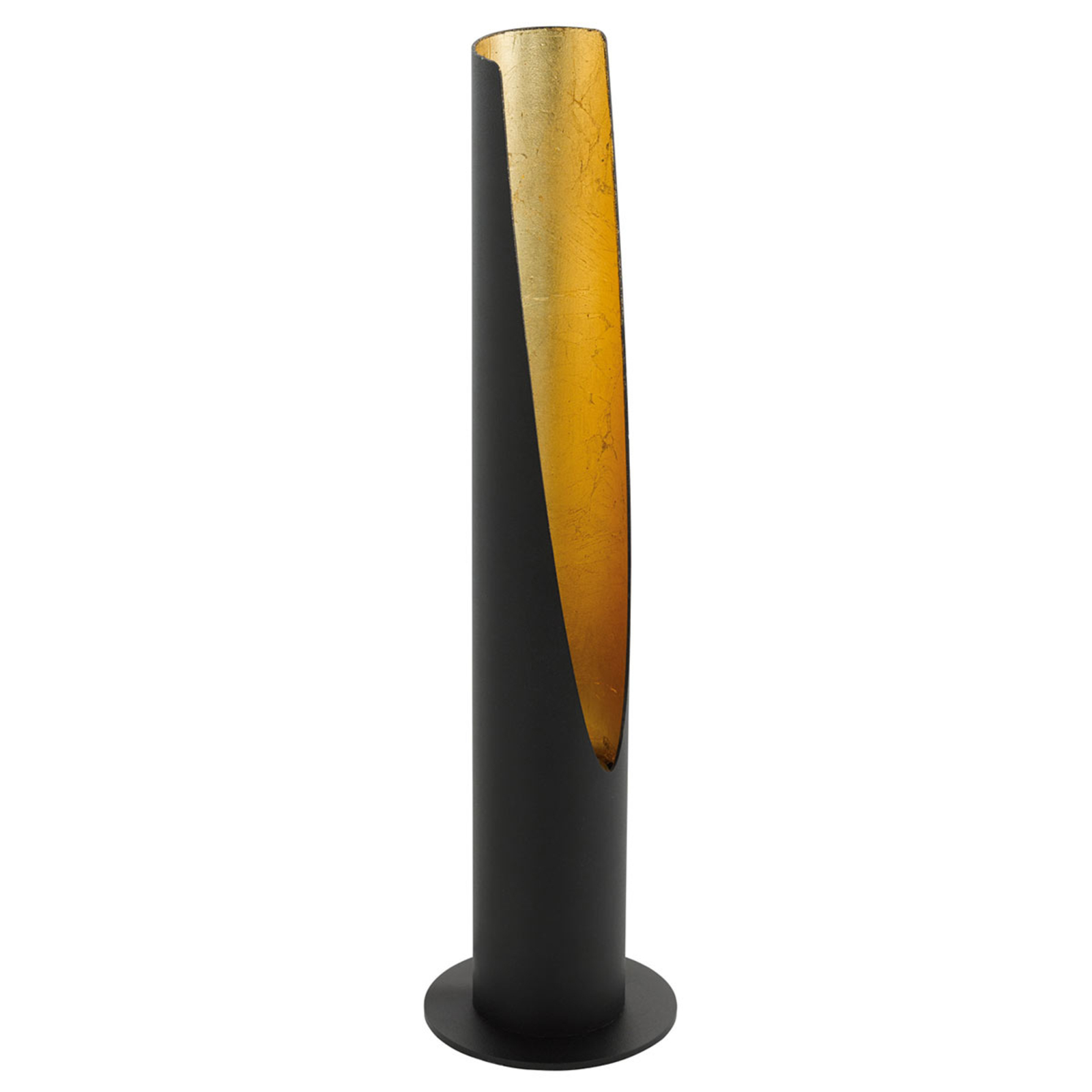 Barbotto LED table lamp in black and gold