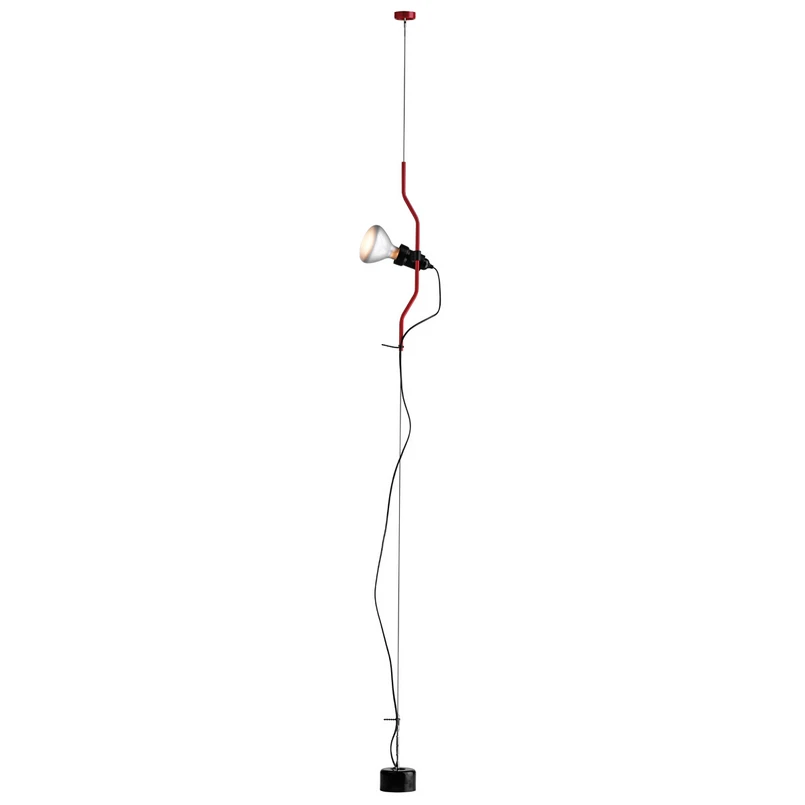 FLOS – Parentesi Pendelleuchte Rot ohne Dimmer