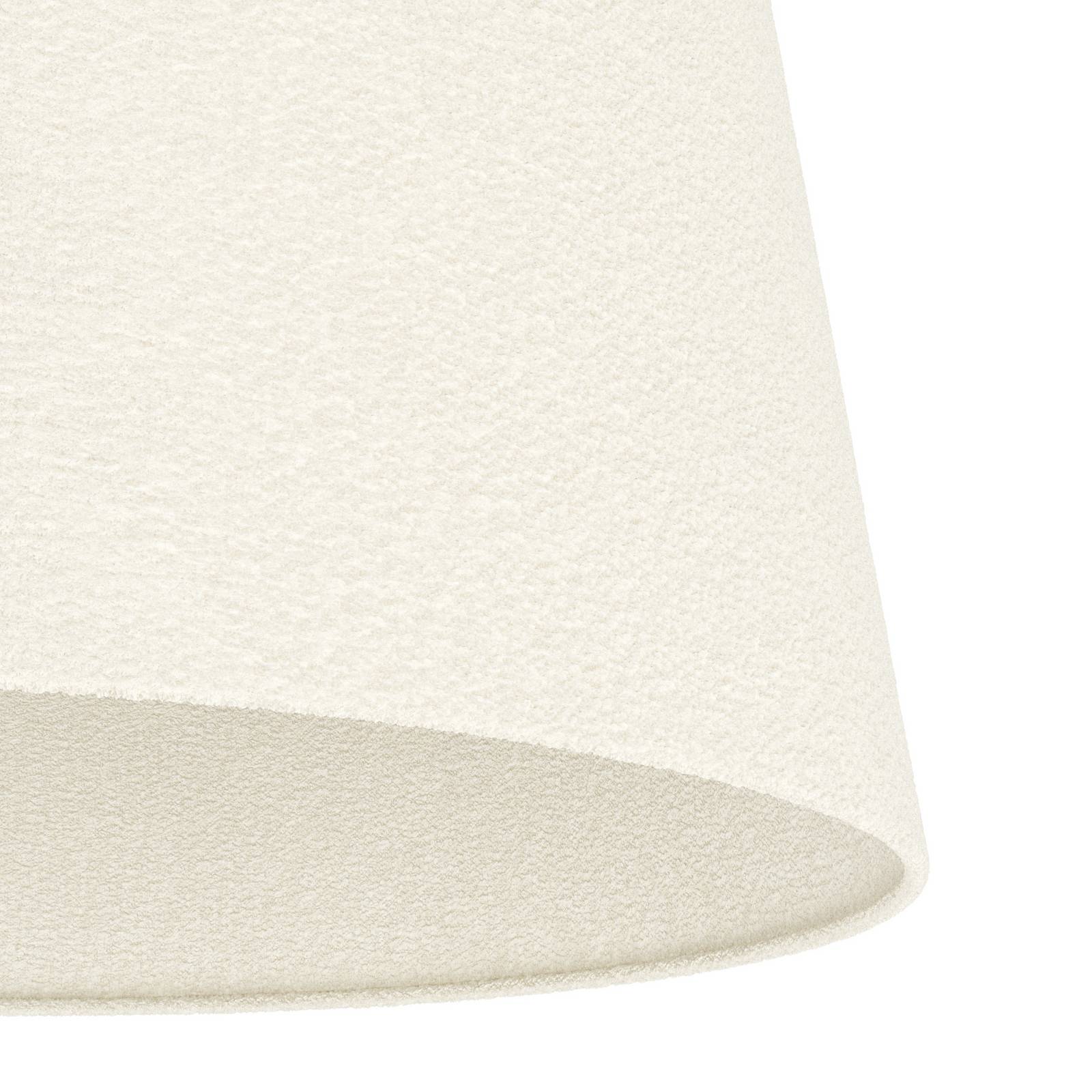 Lampa sufitowa Febres, średnica 35 cm, czarno-biała, z tkaniny
