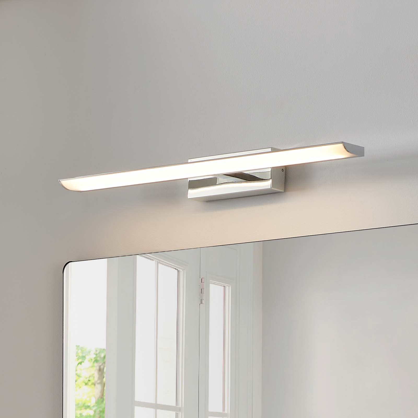 EGLO connect Smart LED-spegellampa Tabiano-Z, 60,5 cm, krom