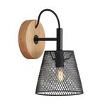 Wood & Style 2077 Lampa ścienna z rozszerzonym metalowym kloszem