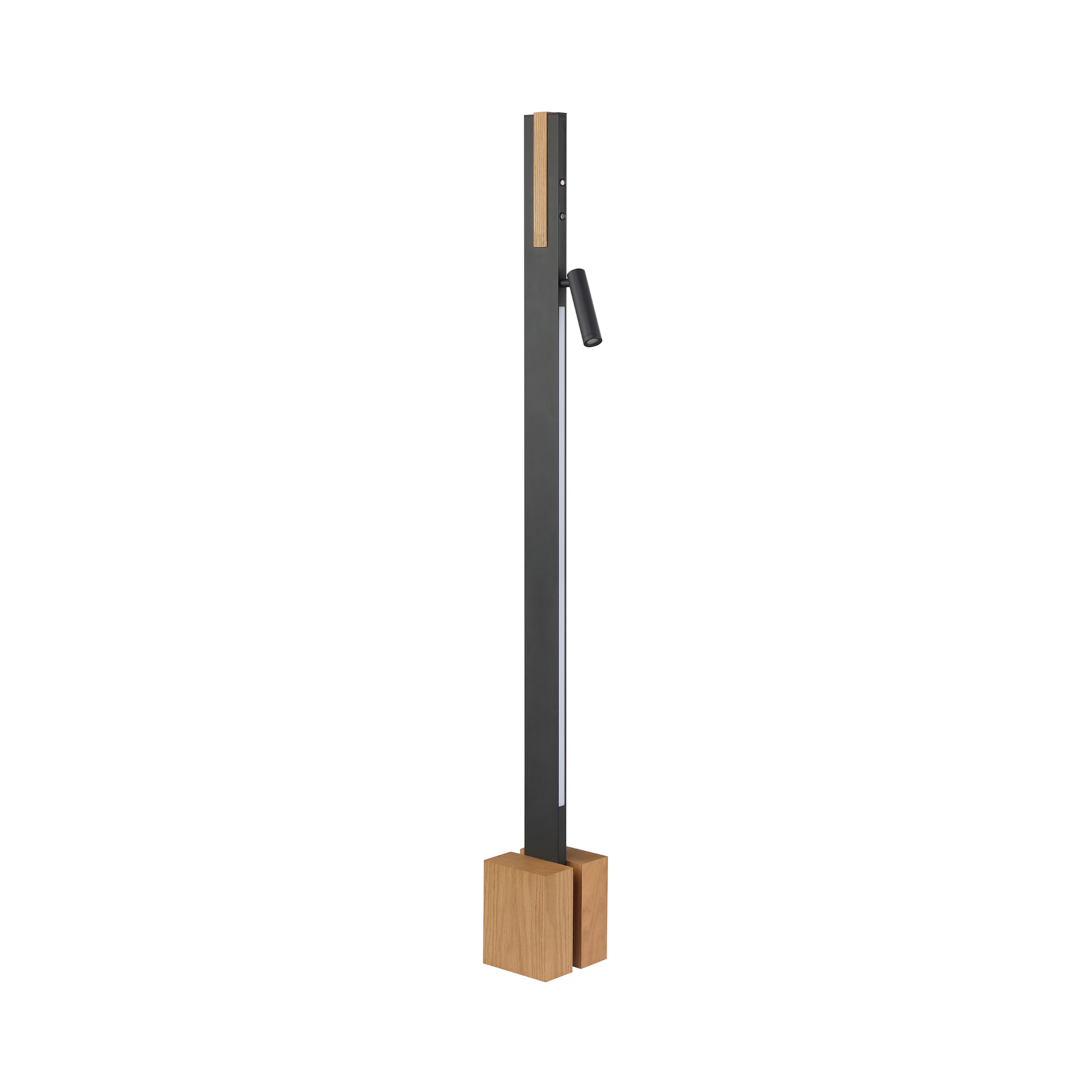 Lampadaire LED Streamline, hauteur 145 cm, noir, lampe de lecture