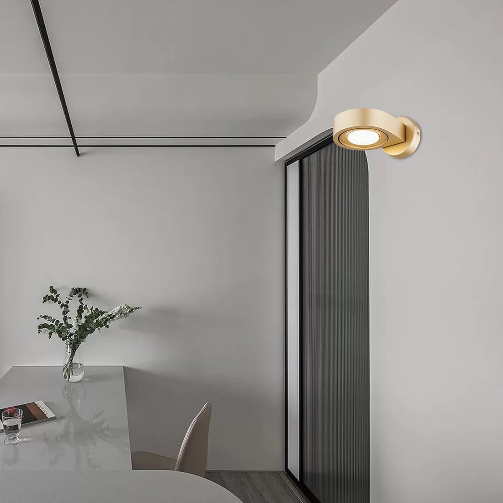 Foco de pared Lili, dorado, Ø 14 cm, GX53 Foco de pared Lili, dorado, Ø 14 cm, GX53
