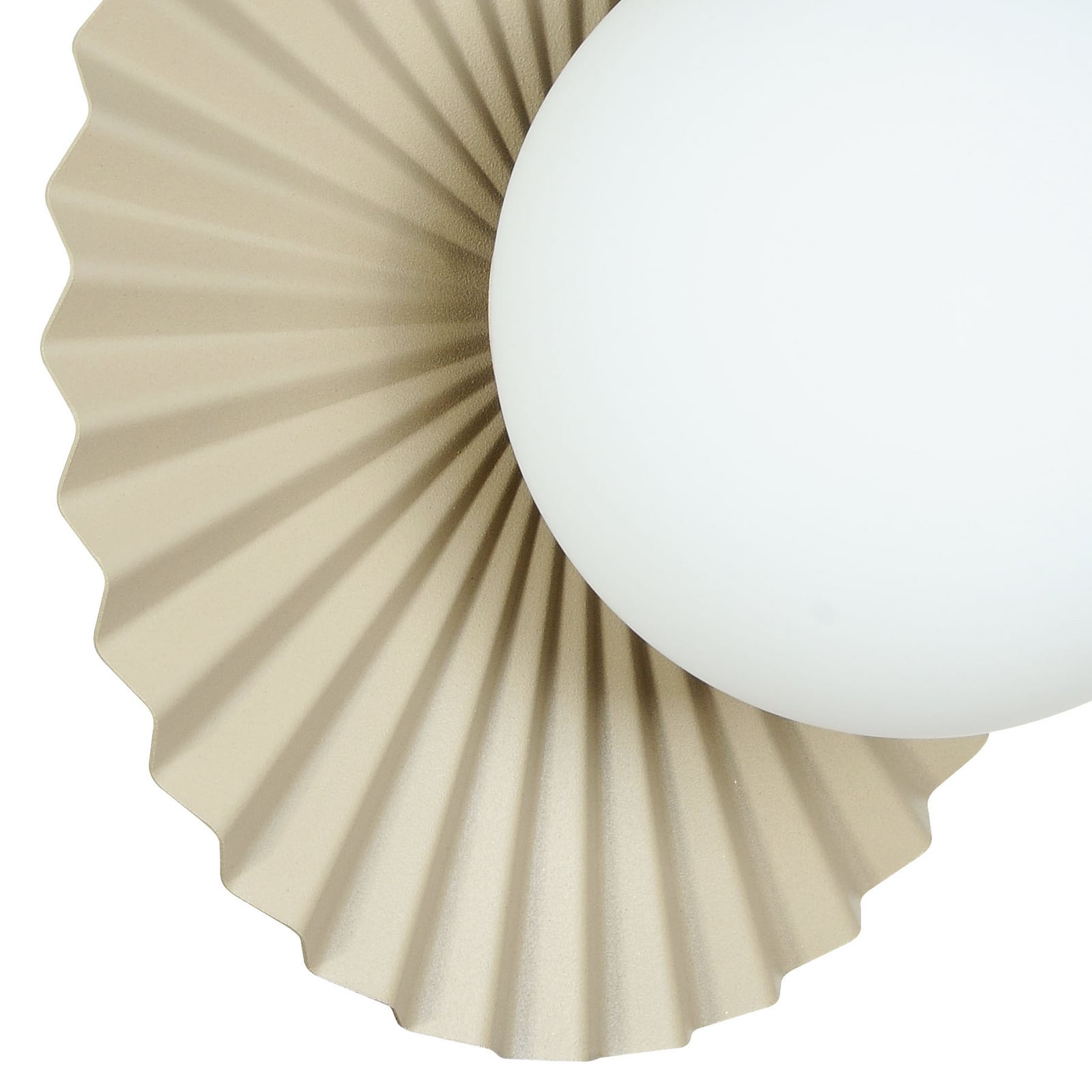 Wandleuchte Fiore, grau-beige, Höhe 30 cm, Glas Wandleuchte Fiore, grau-beige, Höhe 30 cm, Glas