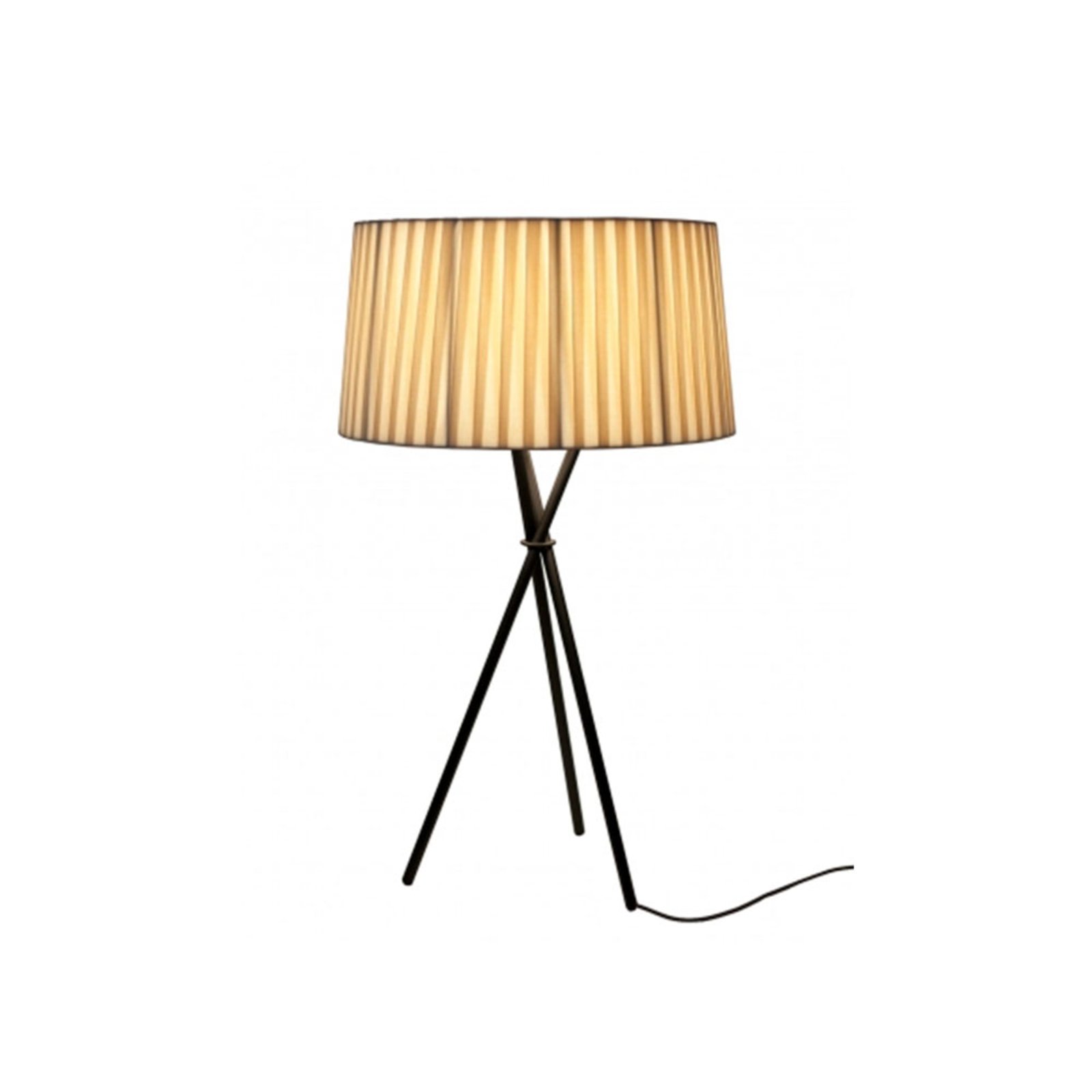 Trípode M3 Stolní Lampa Black/Natural - Santa & Cole