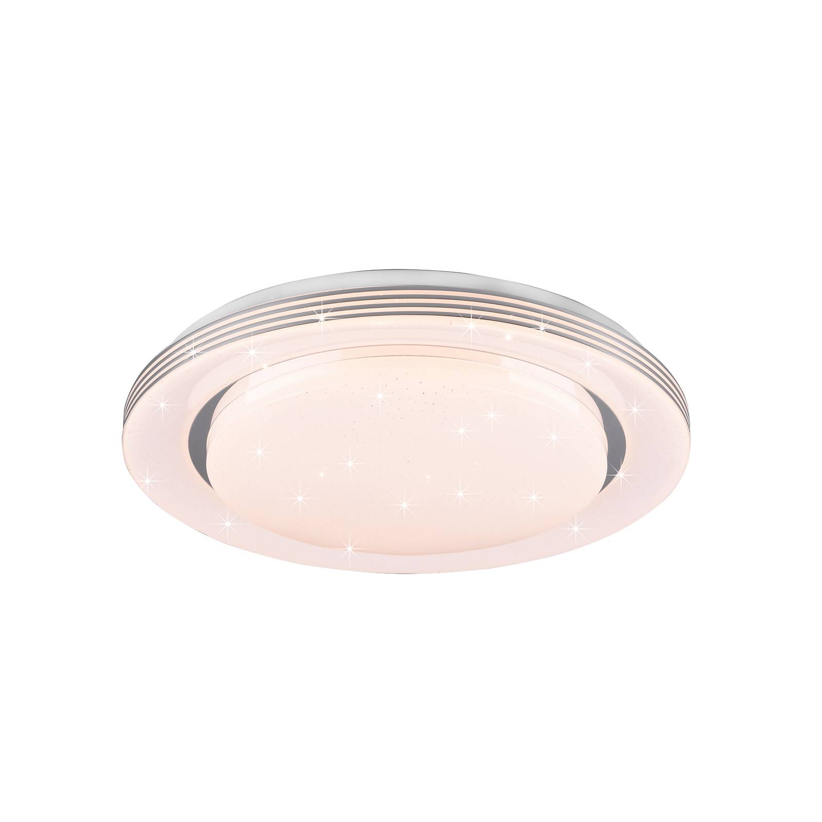  Reality Leuchten Led-deckenlampe Atria, ø 38 Cm, Weiß, Kunststoff, Cct 