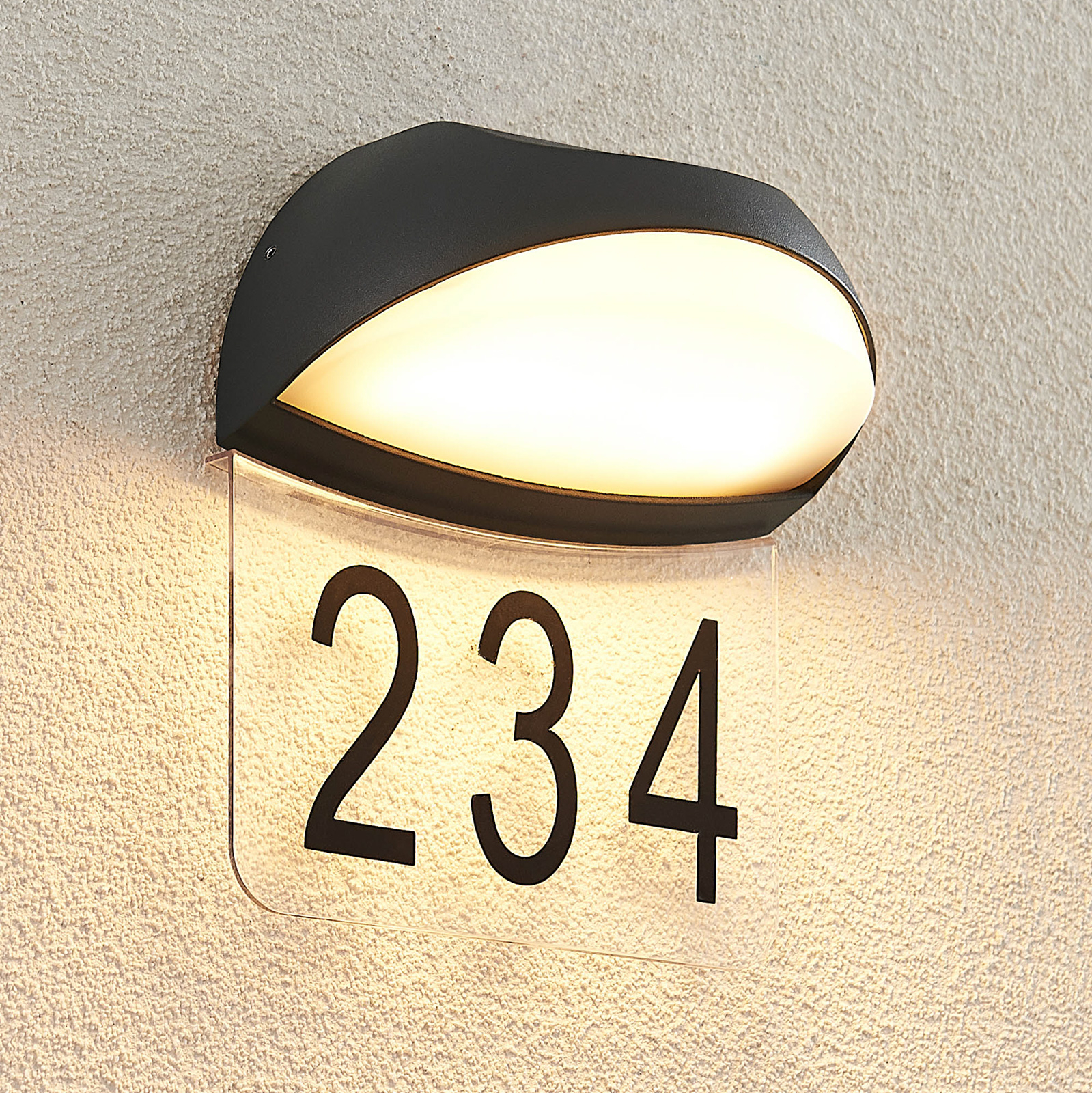 Lucande Loena LED house number light