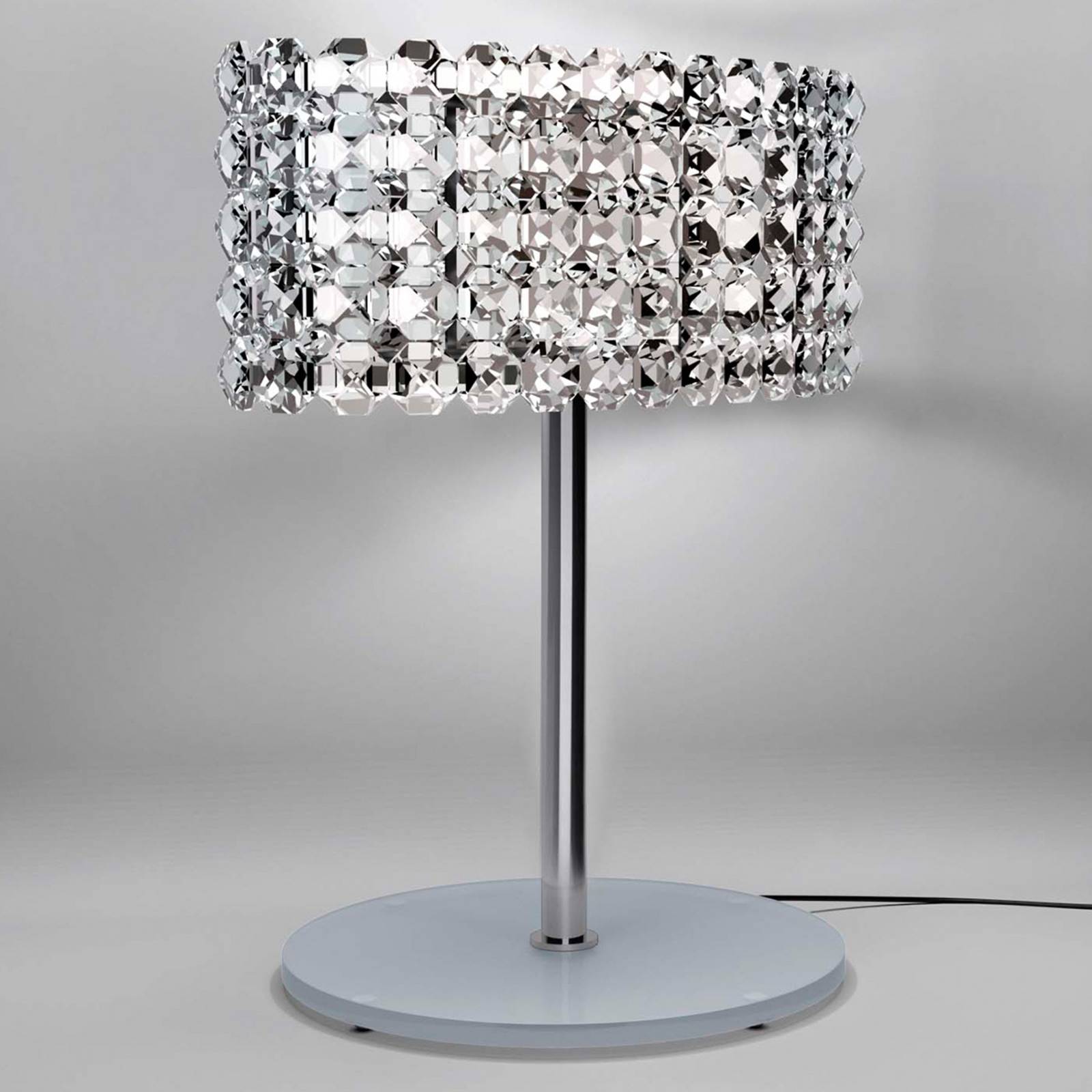 BACCCARAT fornem krystal-bordlampe transparent