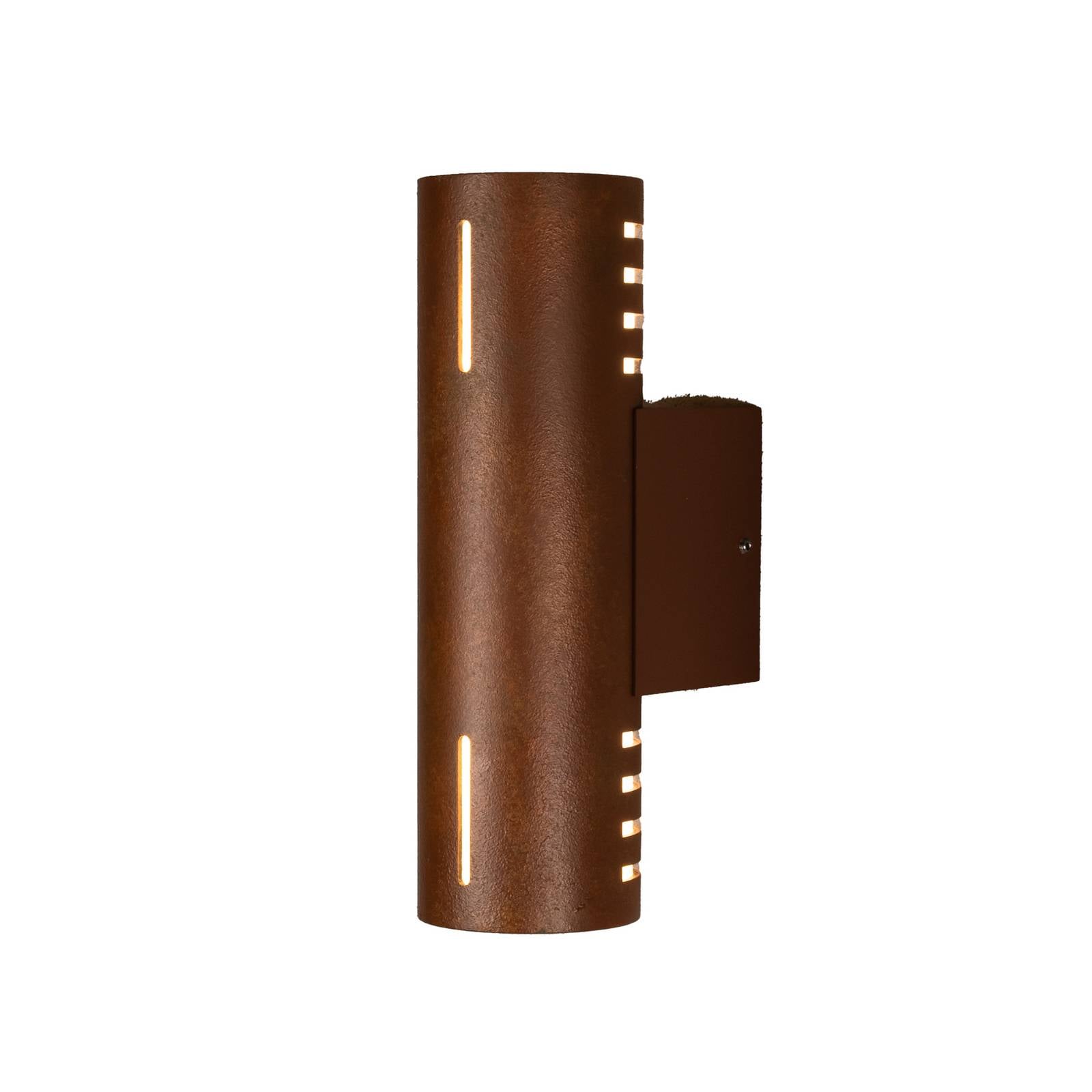Außenwandleuchte Cuneo, rostfarben, 25 cm, Metall, up/down