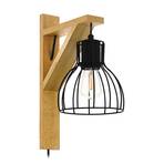 Rampside wall light with a cage lampshade