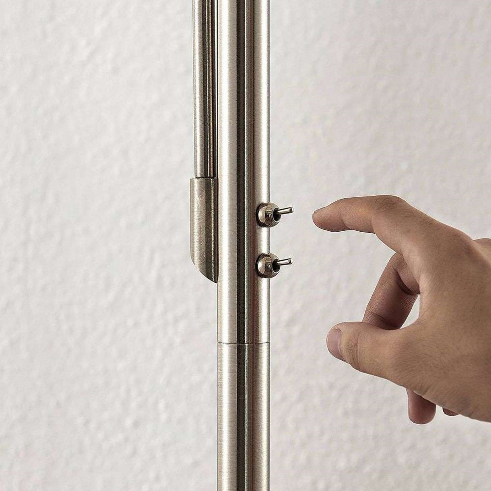 Jaileen Gulvlampe White/Nickel - Lindby