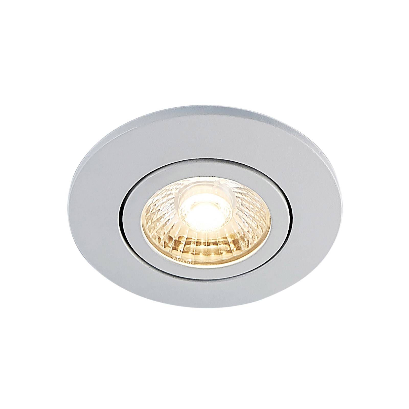 Arcchio Ricals LED downlight, dimmable, for Hallway, aluminium, plastic, 4.6 W, H: 3.7 cm