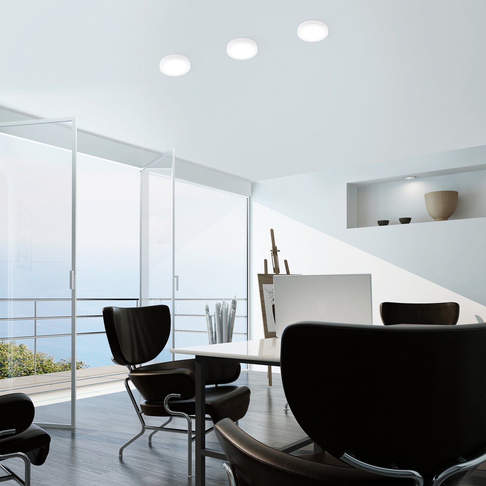 EGLO connect Fueva-C Deckenlampe rund 22,5cm weiß