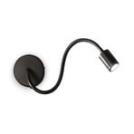 Flexible LED-Wandleuchte Focus, schwarz