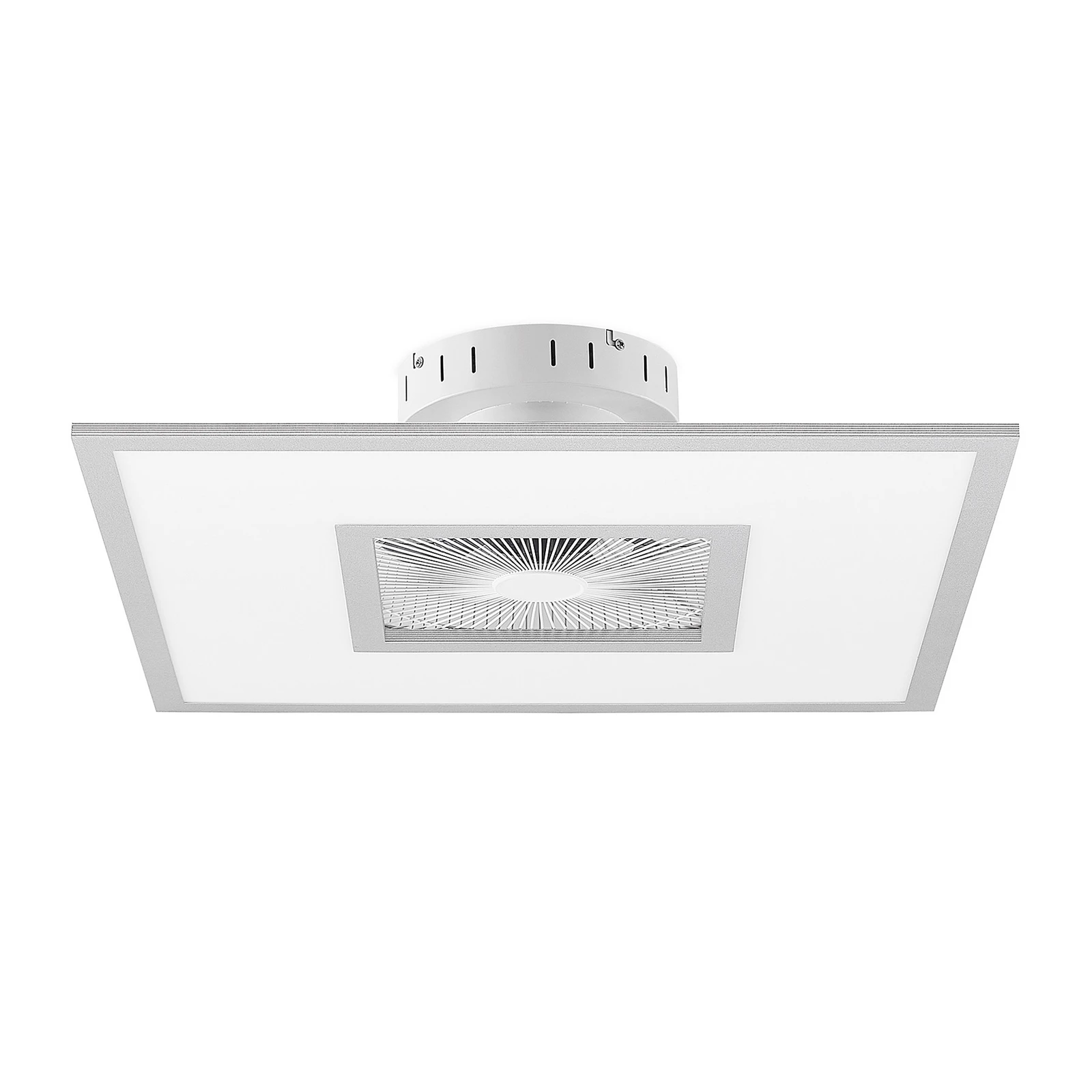 Lindby Ventilador de techo LED Romea, angular, CC, silencioso, 60 cm