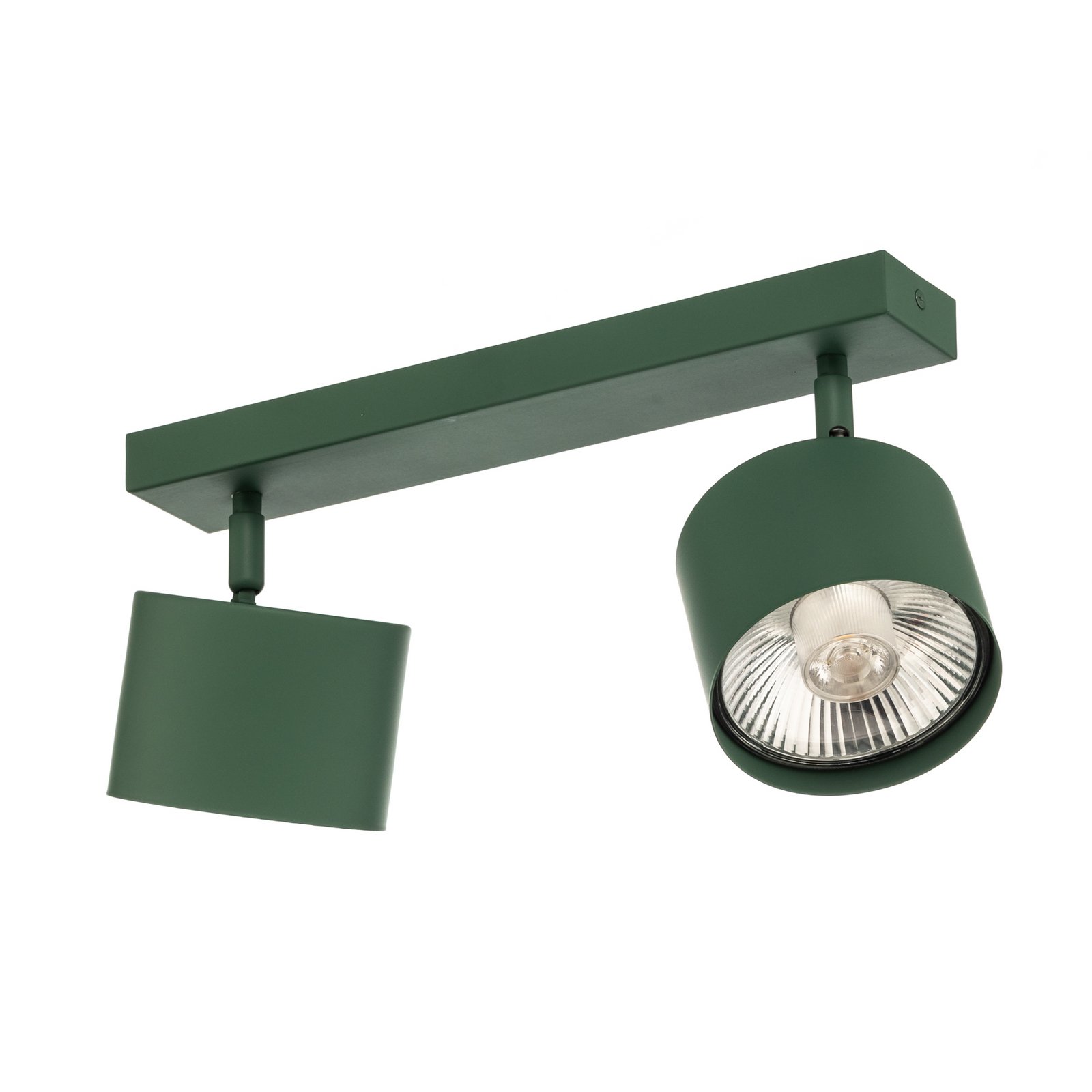 Reflektor sufitowy Chloe regulowany, 2-punktowy, zielony Reflektor sufitowy Chloe regulowany, 2-punktowy, zielony