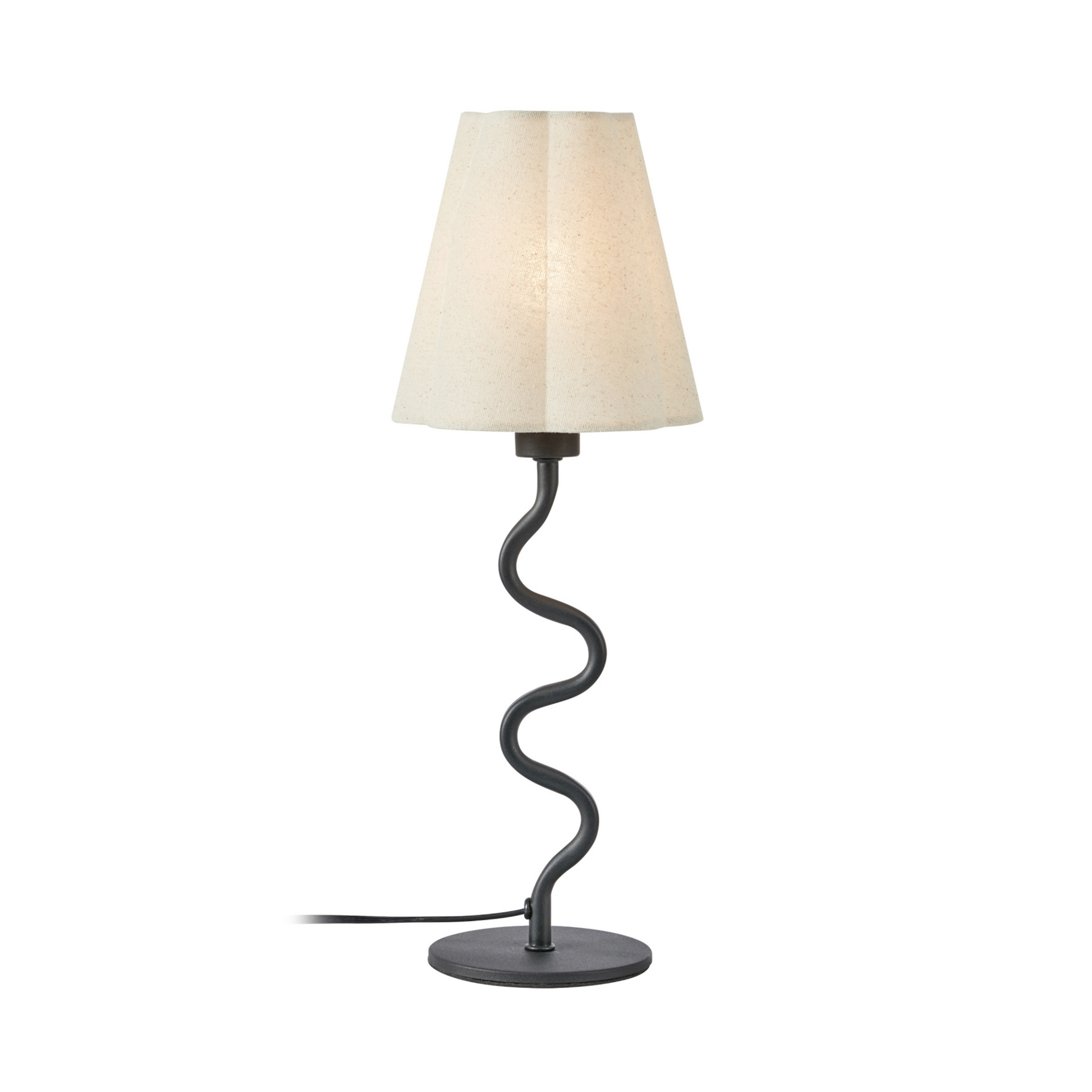 Veya tafellamp, zwart/beige, linnen, hoogte 41 cm, E14 - Markslöjd