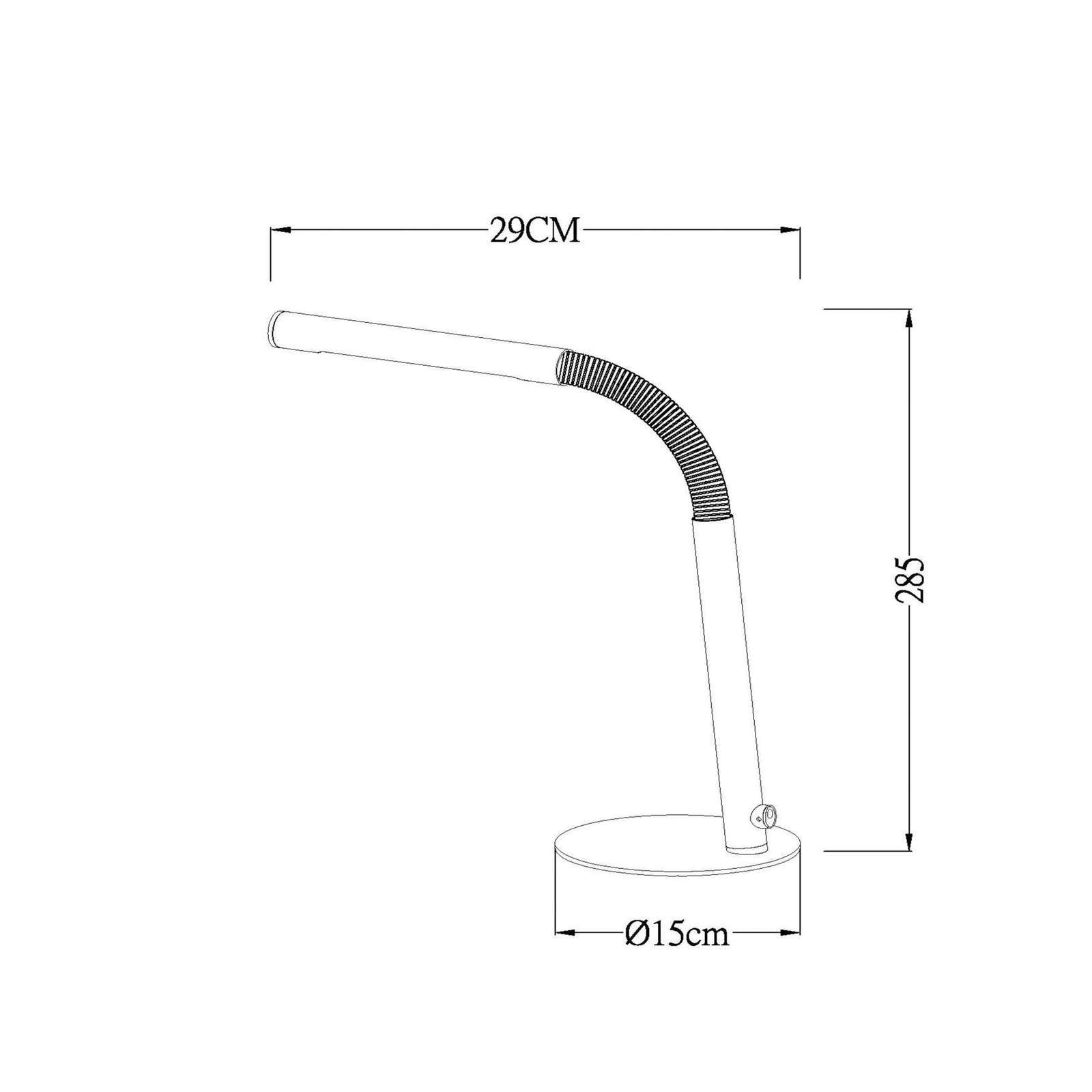 Akumulatorowa lampa stołowa LED Gilly, biała