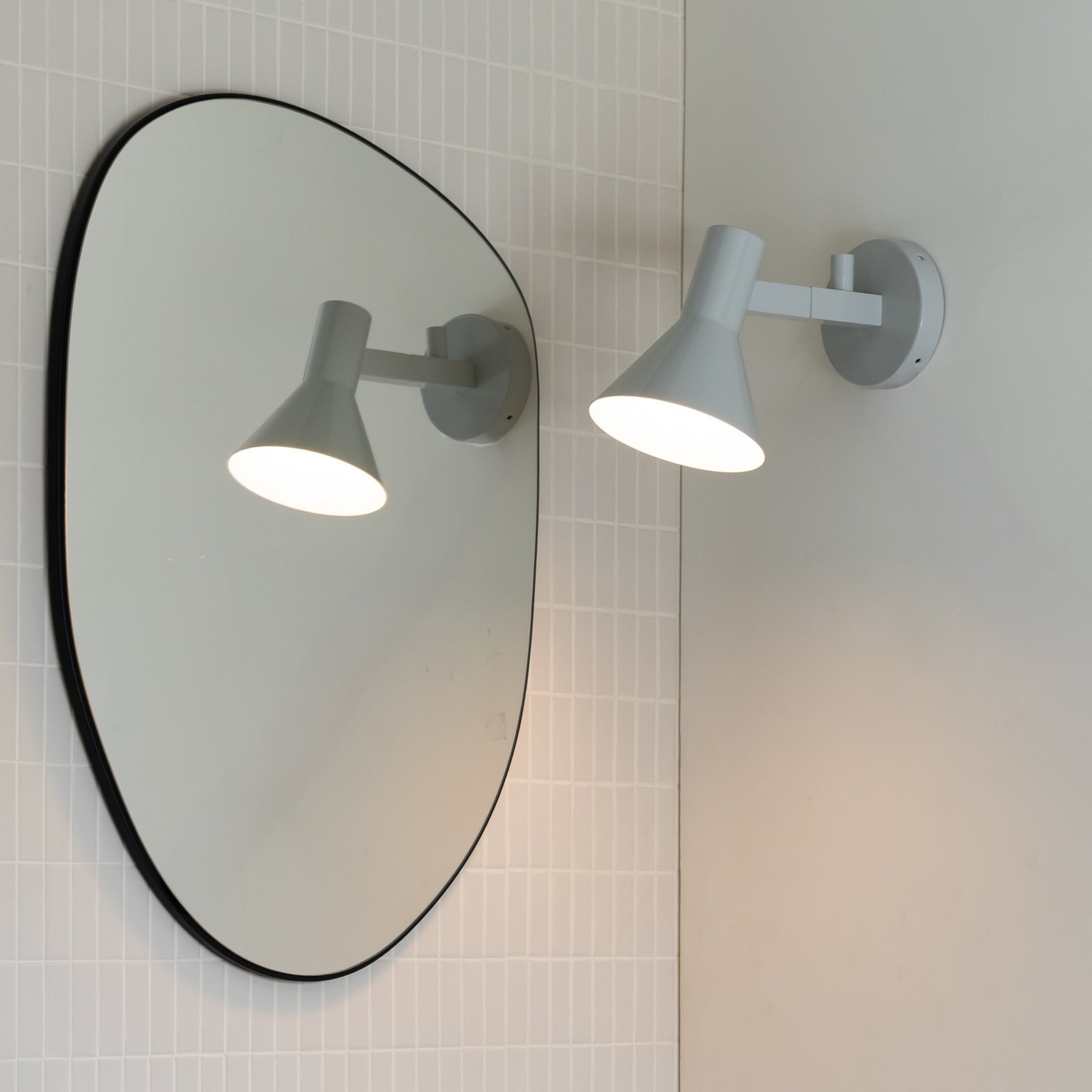IT'S ABOUT ROMI Wandlampe Stavanger hellgrau, Stecker, 20 cm